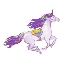 UNICORN RUNNING GRAPHIC